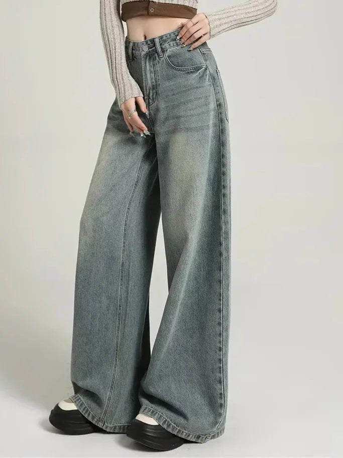 Jeans larghi ed eleganti da donna | Vita alta