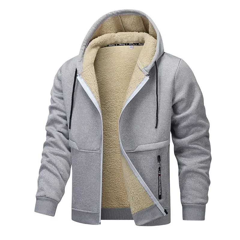 Giacca in pile casual da uomo