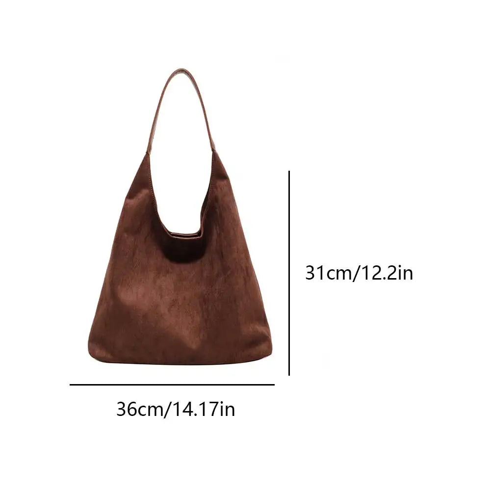 Borsa tote in pelle scamosciata di alta qualità per donna - elegante borsa per tutti i giorni