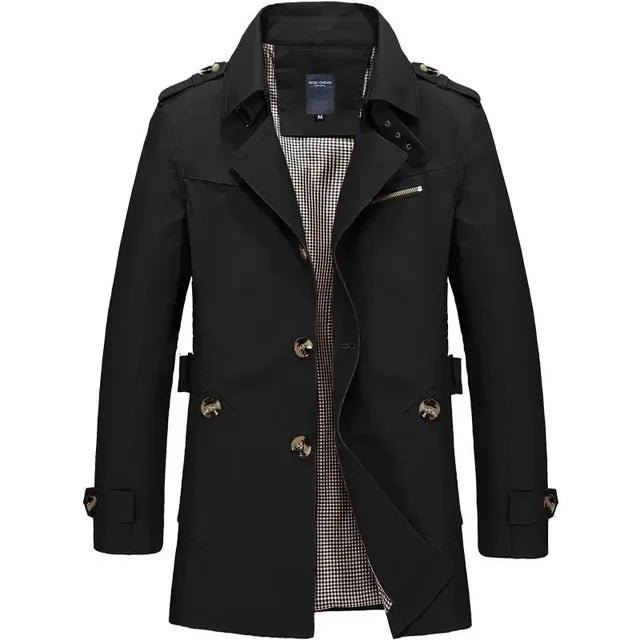 Trench classico leggero e confortevole da uomo - Resistente, elegante, senza tempo, estivo, casual, da viaggio