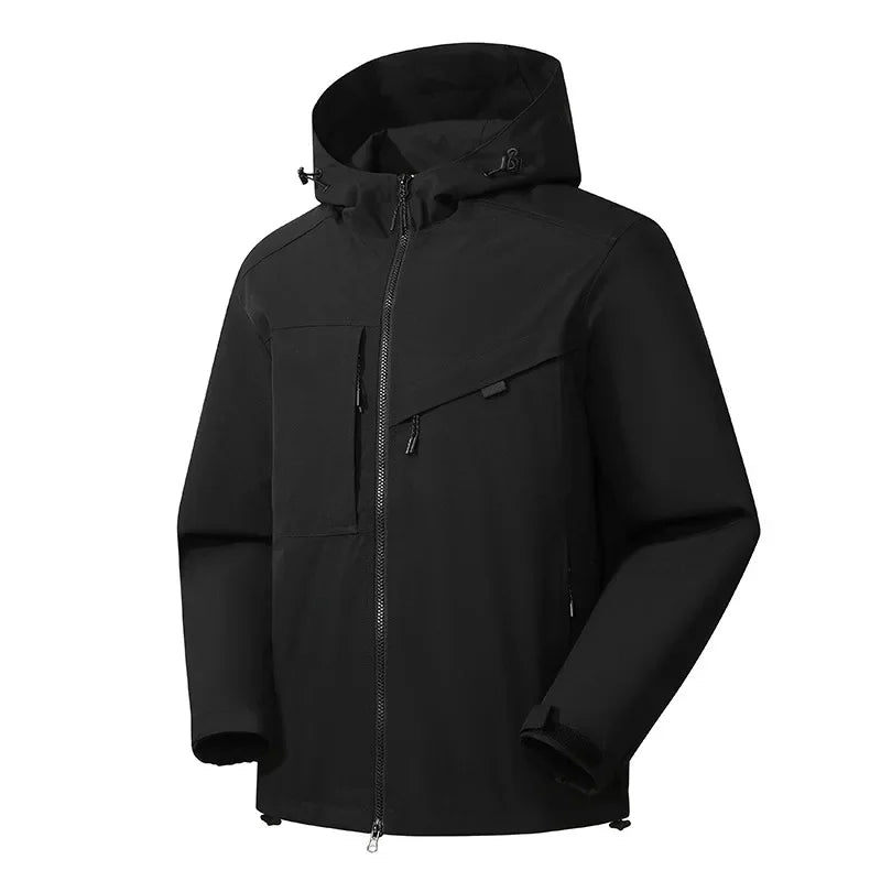 Giacca da sci casual con cappuccio da uomo