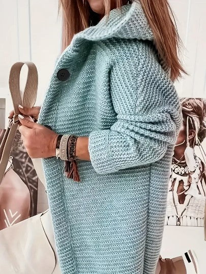 Cardigan comodo da donna | Con cappuccio