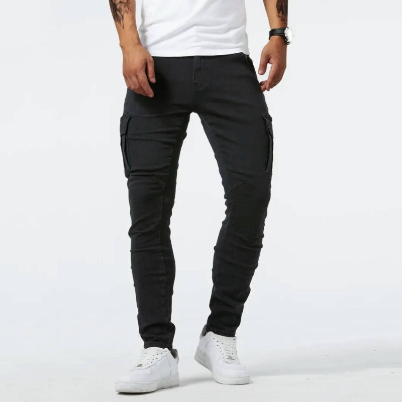 Pantaloni cargo slim fit da uomo - pantaloni eleganti e alla moda per tutti i giorni