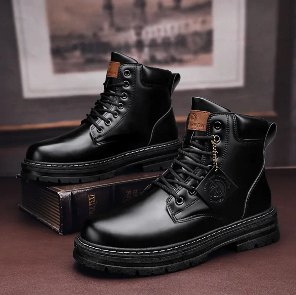 Stivali da uomo con lacci resistenti e di lusso - Scarpe comode per tutti i giorni