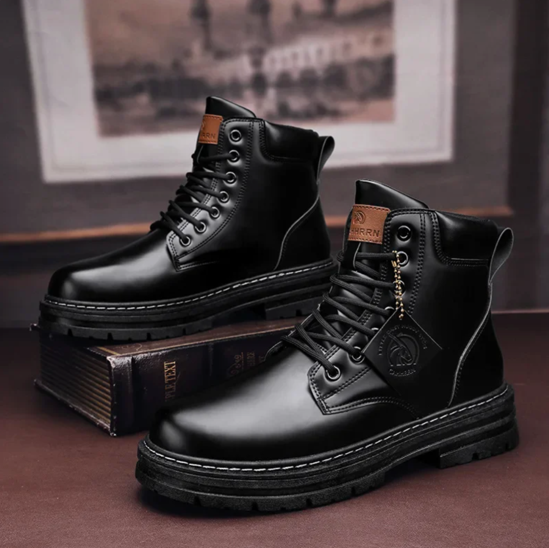 Stivali da uomo con lacci resistenti e di lusso - Scarpe comode per tutti i giorni