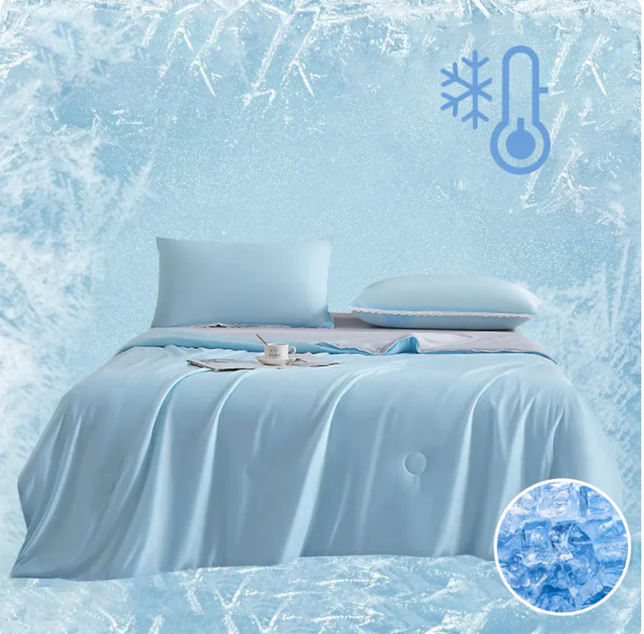 Coperta rinfrescante premium - Coperta estiva leggera, morbida, traspirante e fresca per chi dorme al caldo, copriletto ipoallergenico per tutte le stagioni