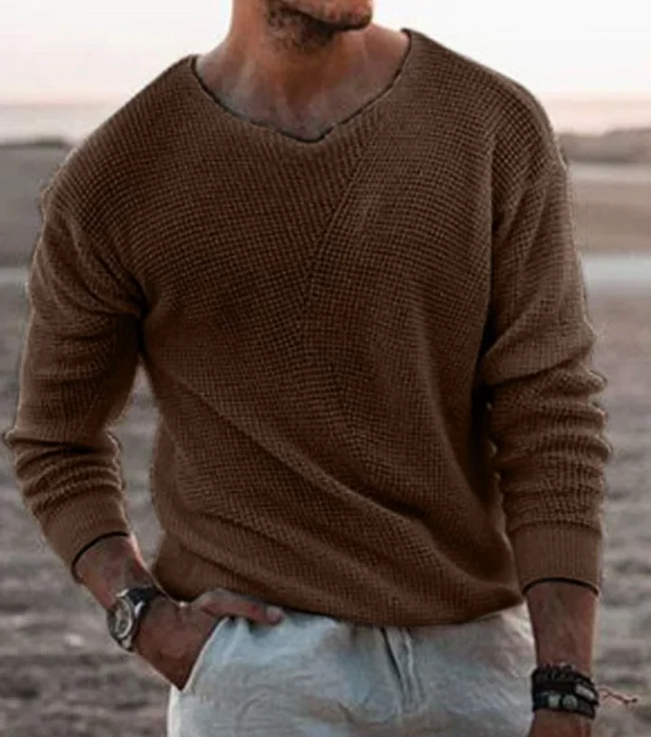Cardigan classico da uomo morbido e caldo