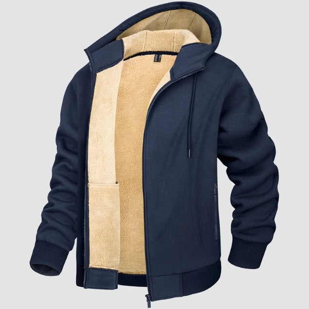 Felpa con Cappuccio da Uomo Foderata in Sherpa – Vestibilità Regolare