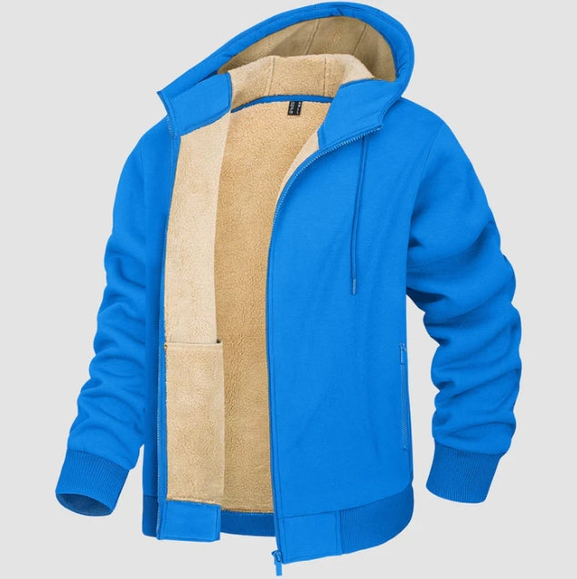 Felpa con Cappuccio da Uomo Foderata in Sherpa – Vestibilità Regolare