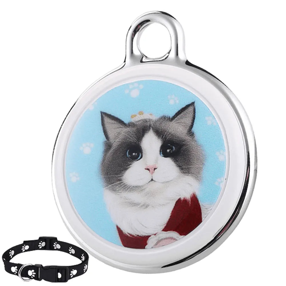 Mini localizzatore GPS impermeabile per cani e gatti - Collare di localizzazione intelligente a lunga distanza compatibile con iOS e Android