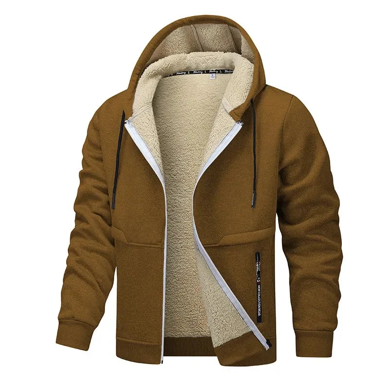 Giacca in pile casual da uomo