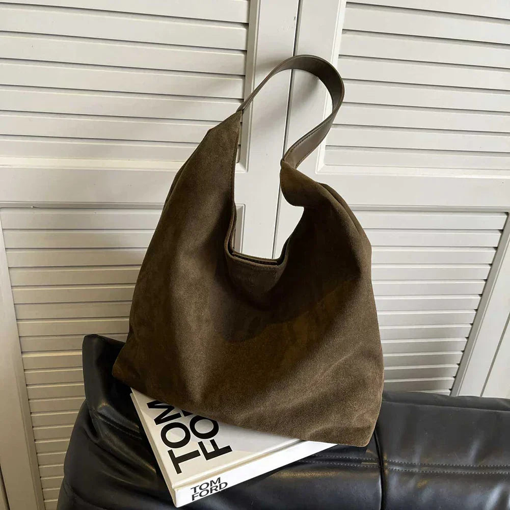 Borsa tote in pelle scamosciata di alta qualità per donna - elegante borsa per tutti i giorni