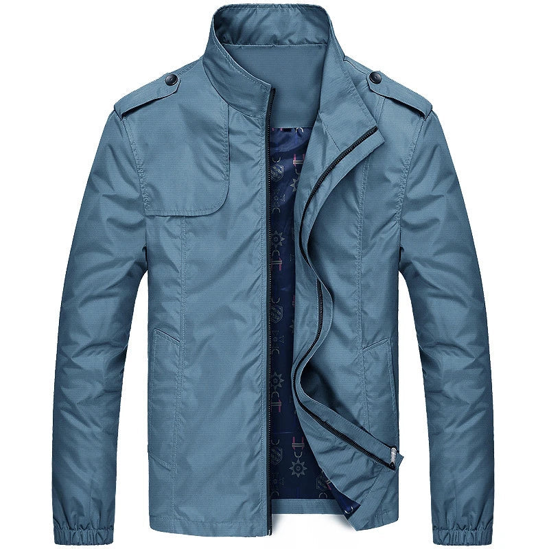 Giubbotto bomber moderno da uomo - Giacca casual con cerniera