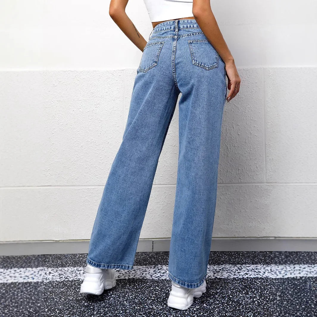 Jeans mom a vita alta da donna | Casual