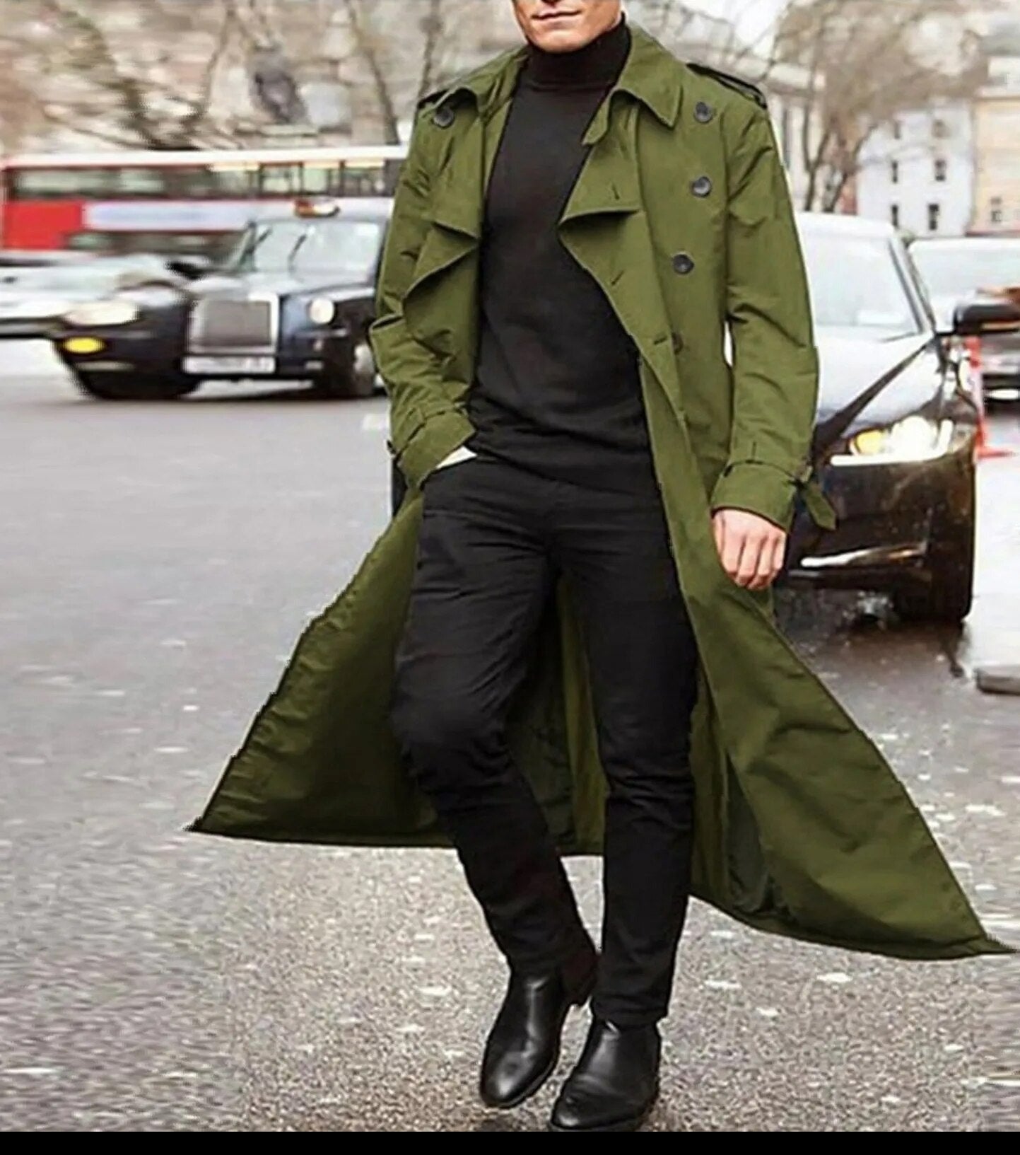 Trench casual e alla moda per uomo
