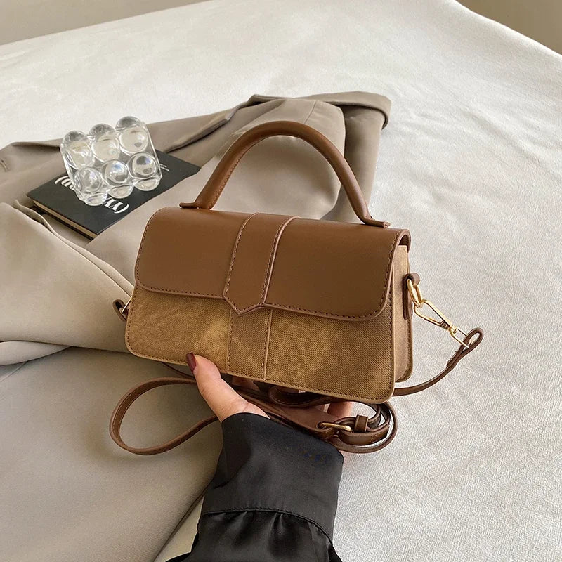 Borsa a tracolla in pelle vintage da donna