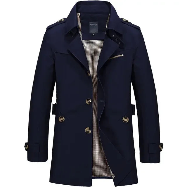 Trench classico leggero e confortevole da uomo - Resistente, elegante, senza tempo, estivo, casual, da viaggio