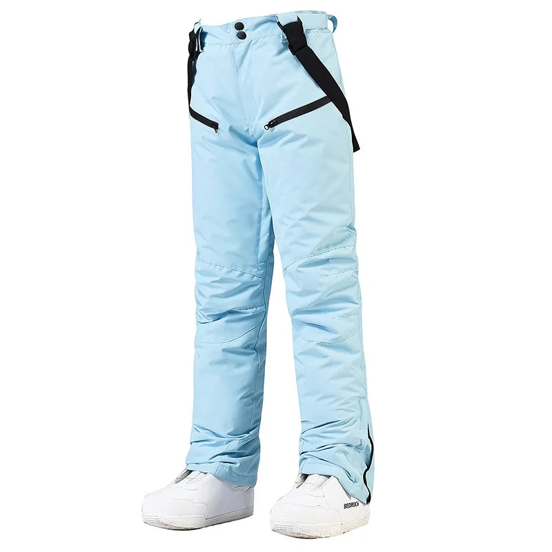 Pantaloni da sci invernali unisex – Pantaloni impermeabili e antivento con protezione in vita