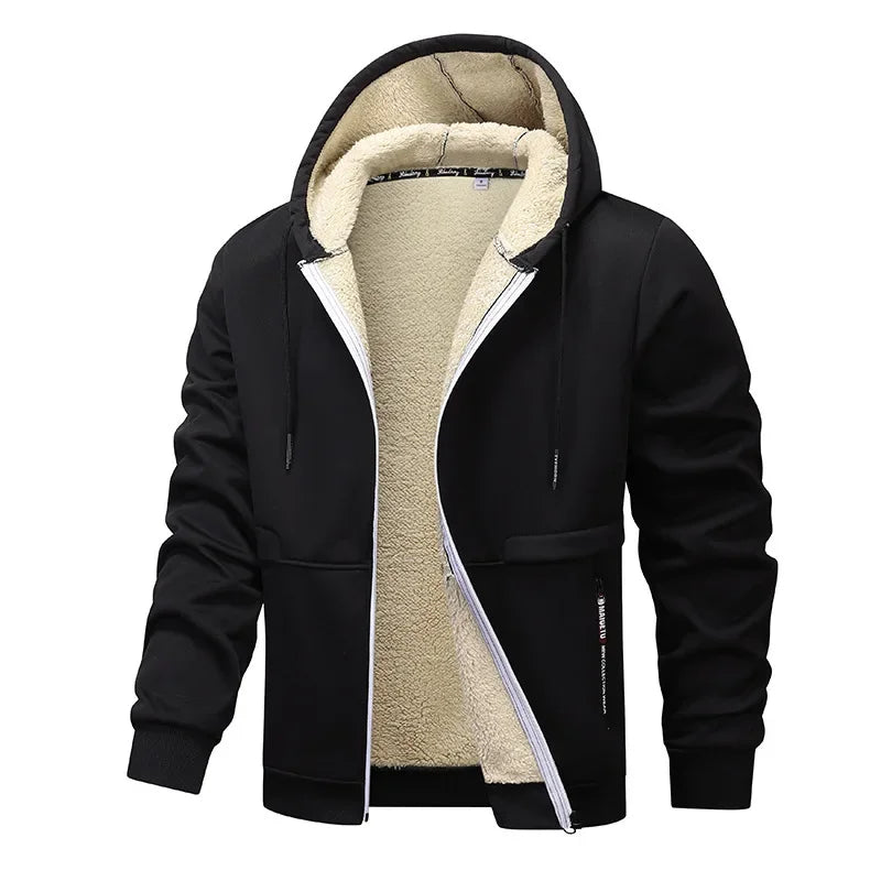 Giacca in pile casual da uomo