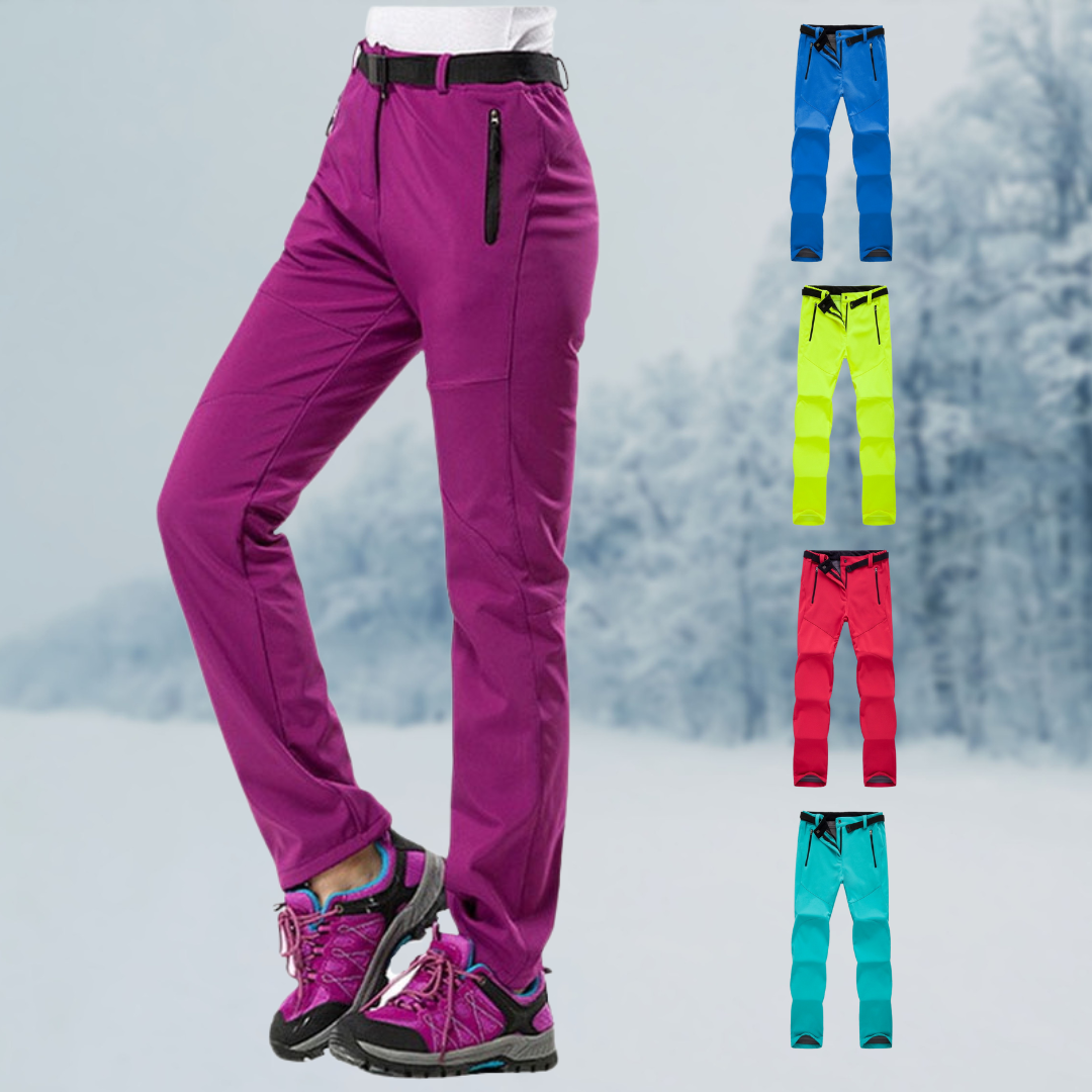Pantaloni da trekking resistenti da donna - Comfort impermeabile
