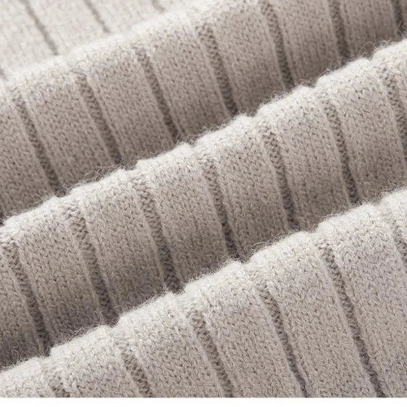 Maglione da uomo con mezza zip a coste morbide - Spun Blend con collo alto