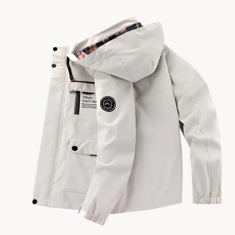 Giacca impermeabile e antivento da uomo - Comodo cappotto da esterno