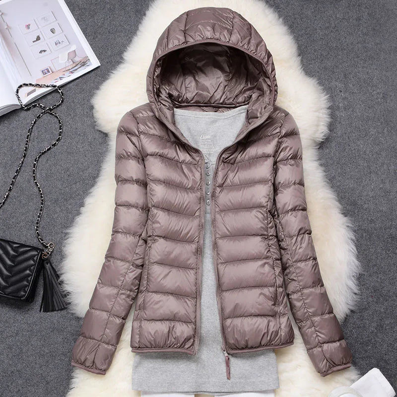 Piumino ultraleggero da donna - cappotto leggero elegante e confortevole