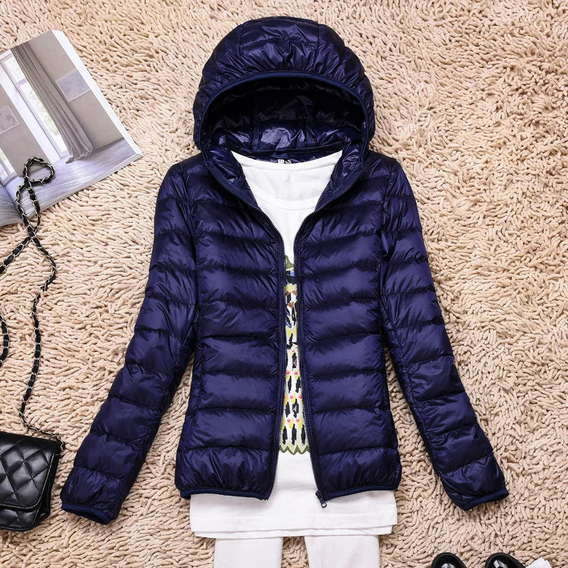Piumino ultraleggero da donna - cappotto leggero elegante e confortevole