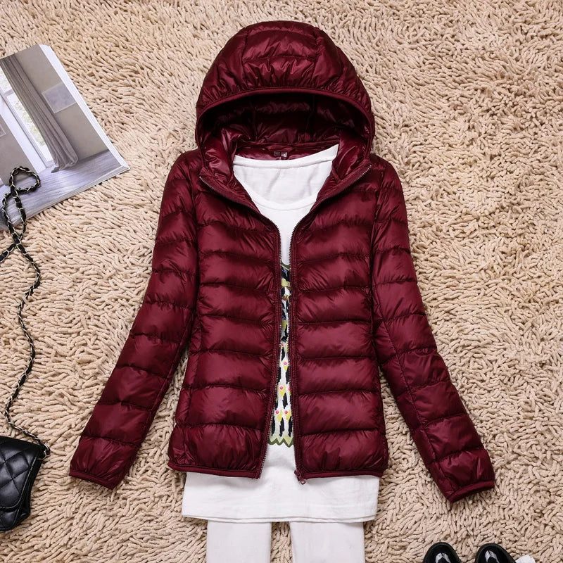 Piumino ultraleggero da donna - cappotto leggero elegante e confortevole