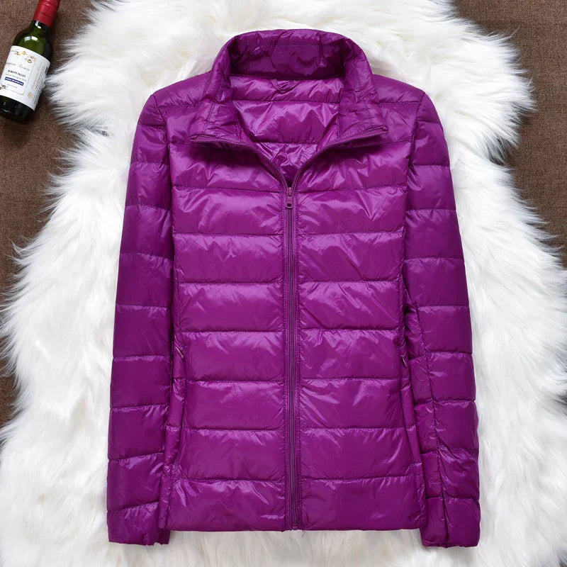 Piumino ultraleggero da donna - cappotto leggero elegante e confortevole