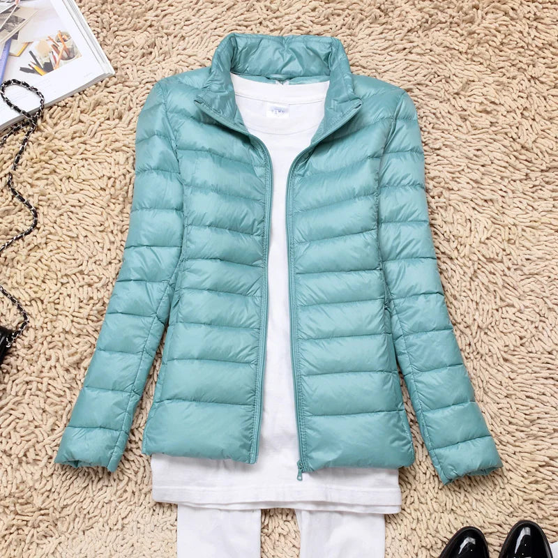 Piumino ultraleggero da donna - cappotto leggero elegante e confortevole