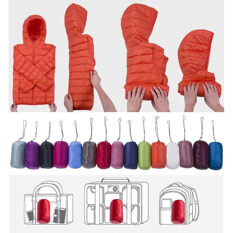 Piumino ultraleggero da donna - cappotto leggero elegante e confortevole