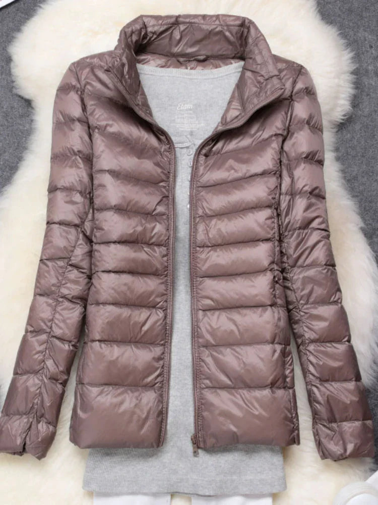 Piumino ultraleggero da donna - cappotto leggero elegante e confortevole