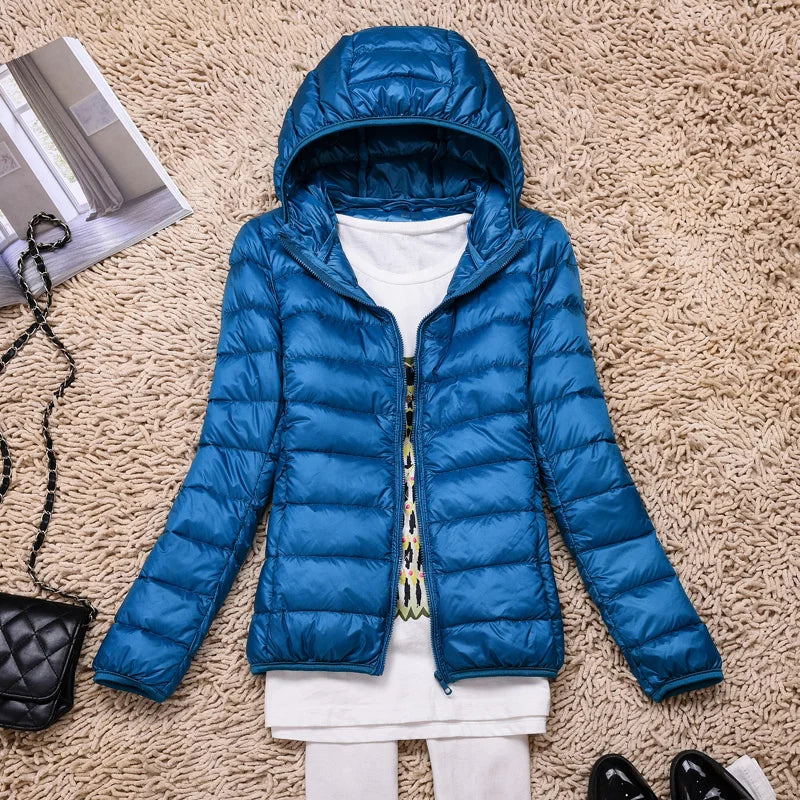 Piumino ultraleggero da donna - cappotto leggero elegante e confortevole