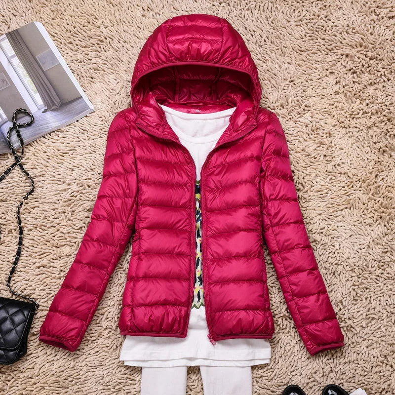 Piumino ultraleggero da donna - cappotto leggero elegante e confortevole