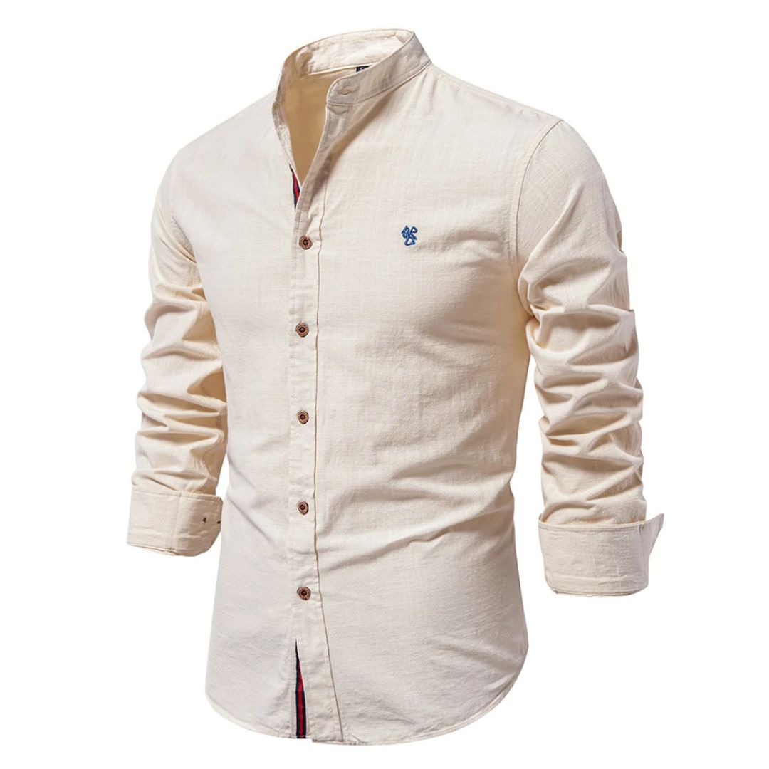 Camicia moderna in cotone da uomo - Manica lunga resistente ed elegante
