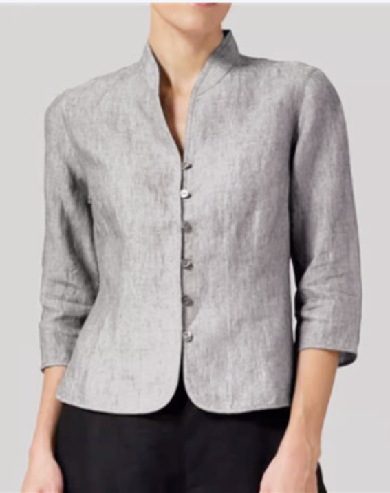 Camicetta da donna con colletto alto - Elegante top di alta qualità