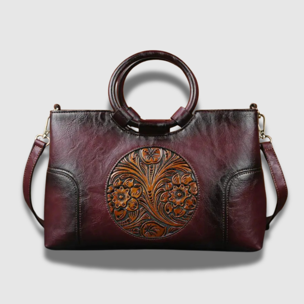 Borsa elegante e spaziosa con tracolla ad anello