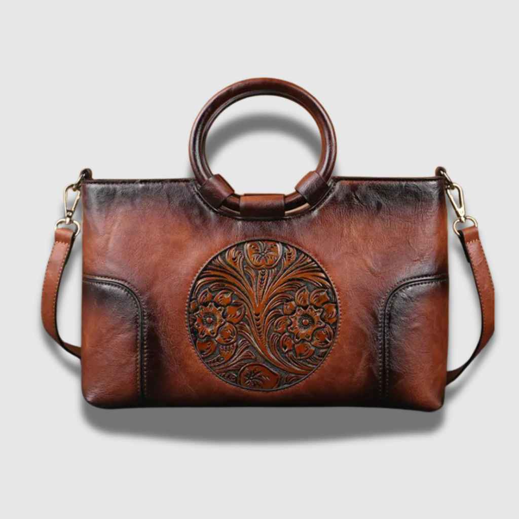 Borsa elegante e spaziosa con tracolla ad anello