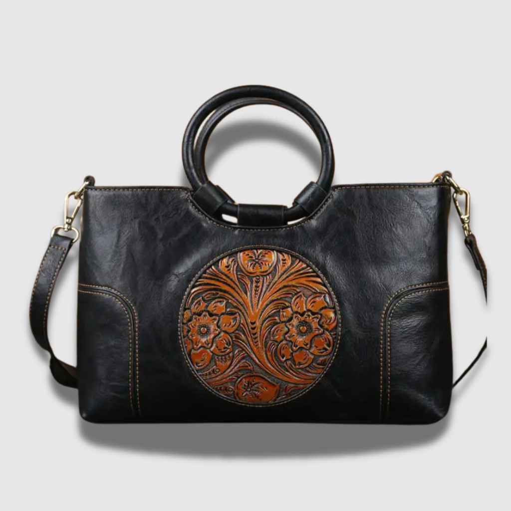 Borsa elegante e spaziosa con tracolla ad anello