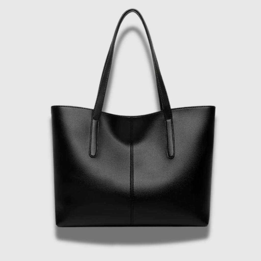 Sofisticata borsa da viaggio elegante in pelle lucida di prima qualità