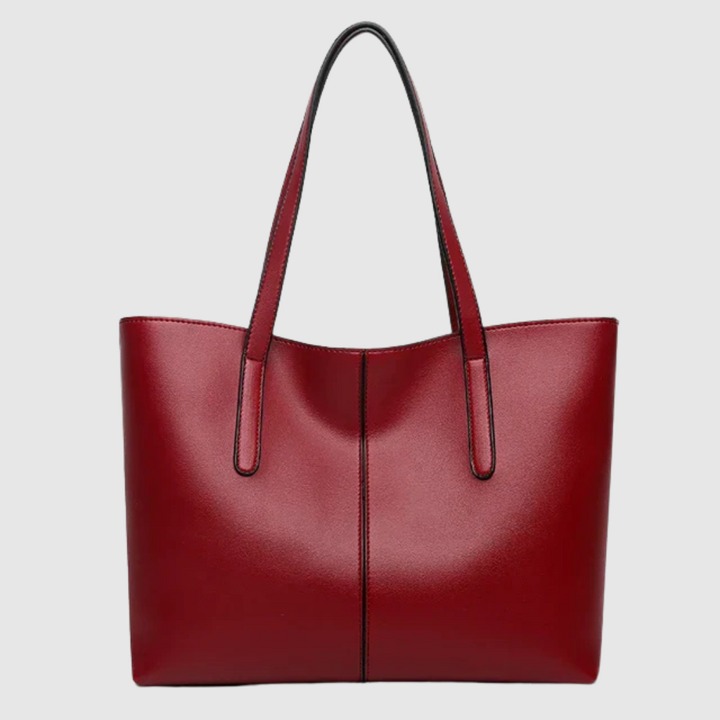 Sofisticata borsa da viaggio elegante in pelle lucida di prima qualità
