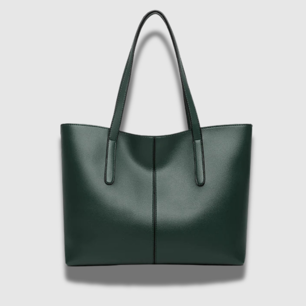Sofisticata borsa da viaggio elegante in pelle lucida di prima qualità