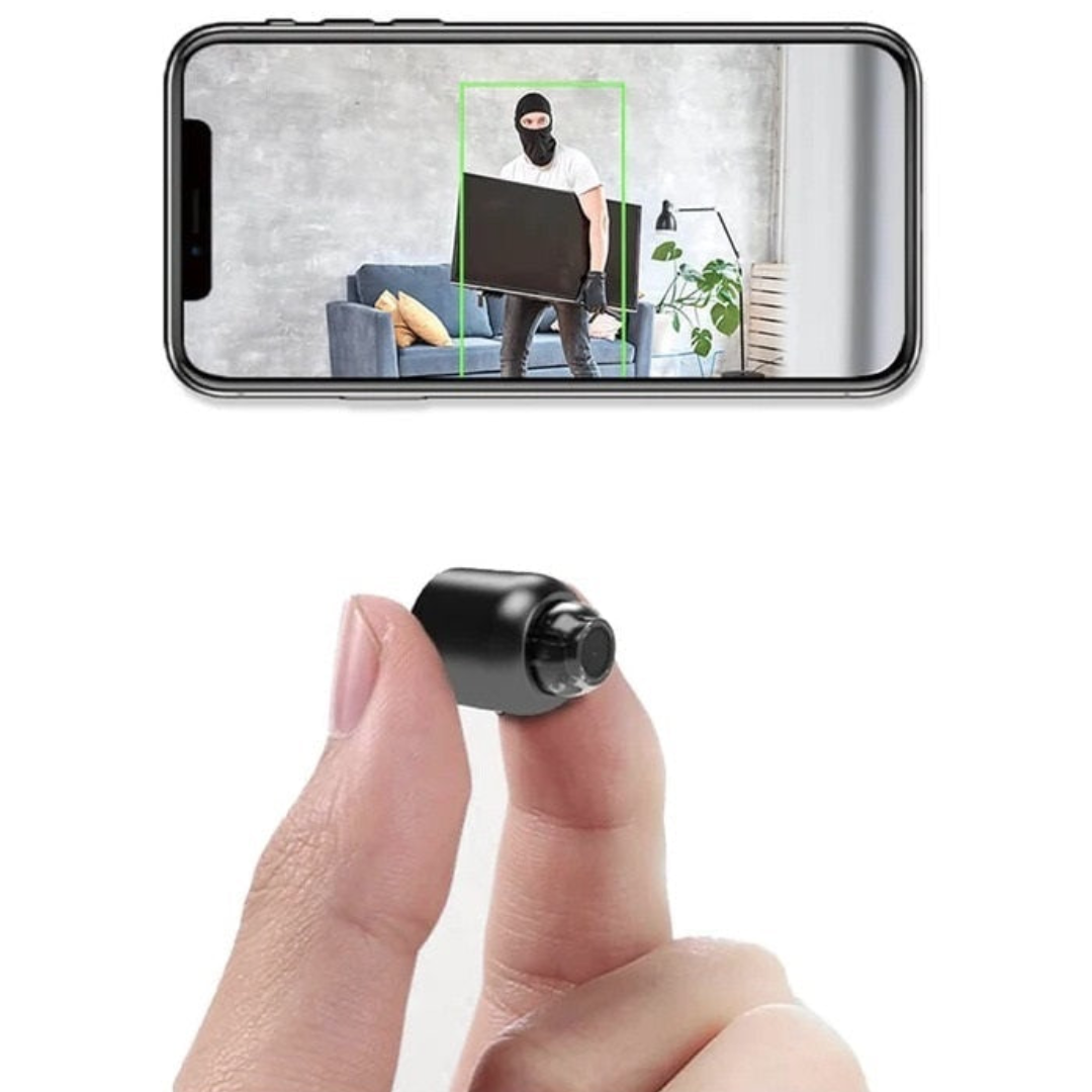 Mini telecamera di sicurezza Wi-Fi wireless - Sorveglianza interna HD 1080P, rilevamento del movimento e visione notturna per la casa intelligente