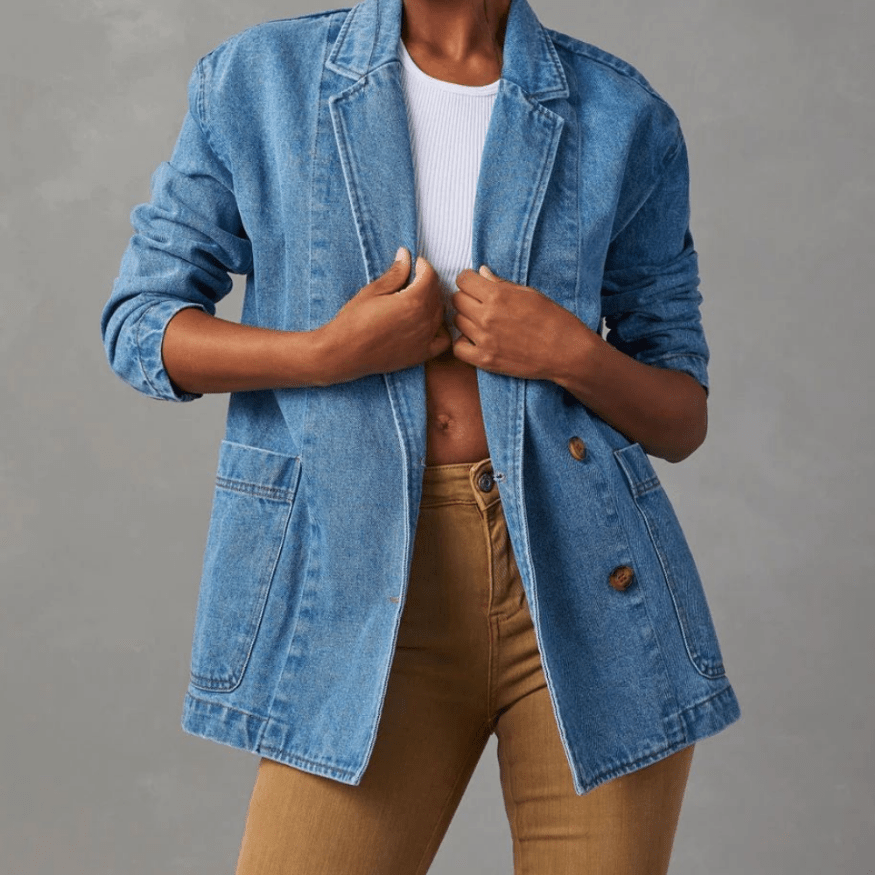 Giacca di jeans casual da donna - Elegante e alla moda