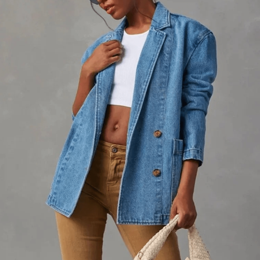 Giacca di jeans casual da donna - Elegante e alla moda