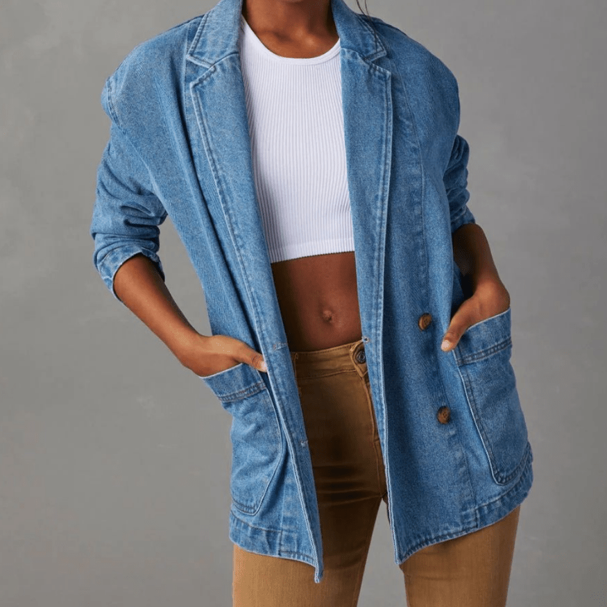 Giacca di jeans casual da donna - Elegante e alla moda