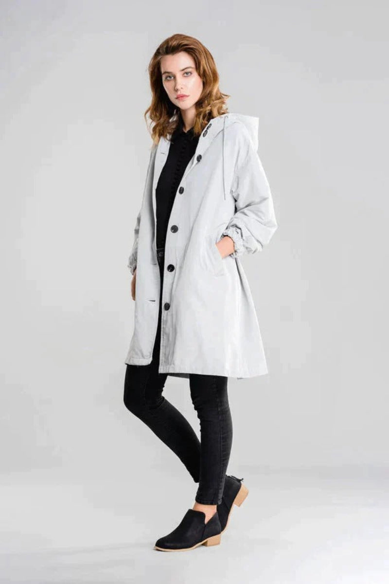 Giacca impermeabile oversize con cappuccio da donna | Perfetta per le attività all'aperto
