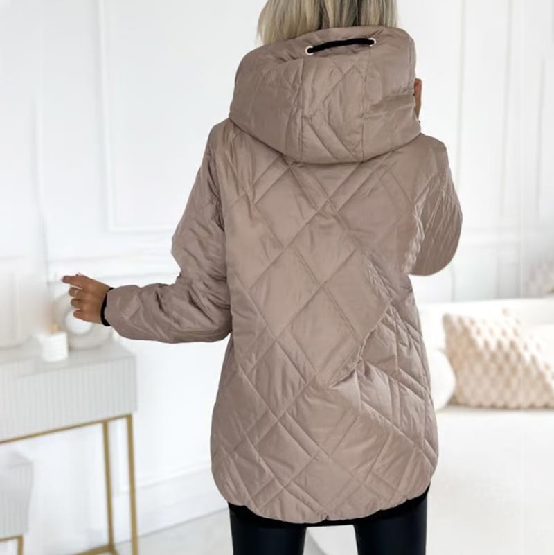 Parka da donna elegante con cappuccio e cerniera - Giacca comoda