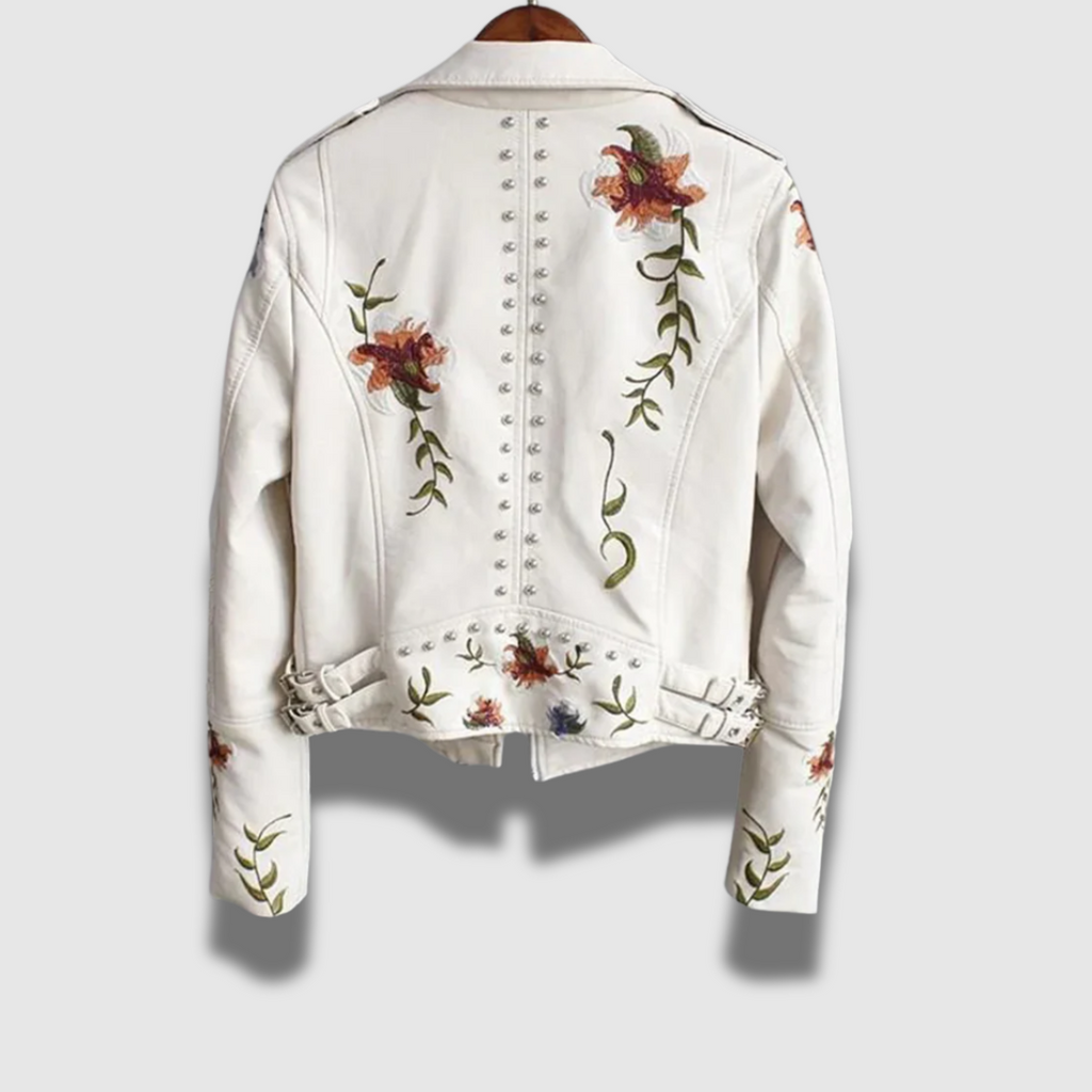 Giacca moda donna Premium con fiori vivaci